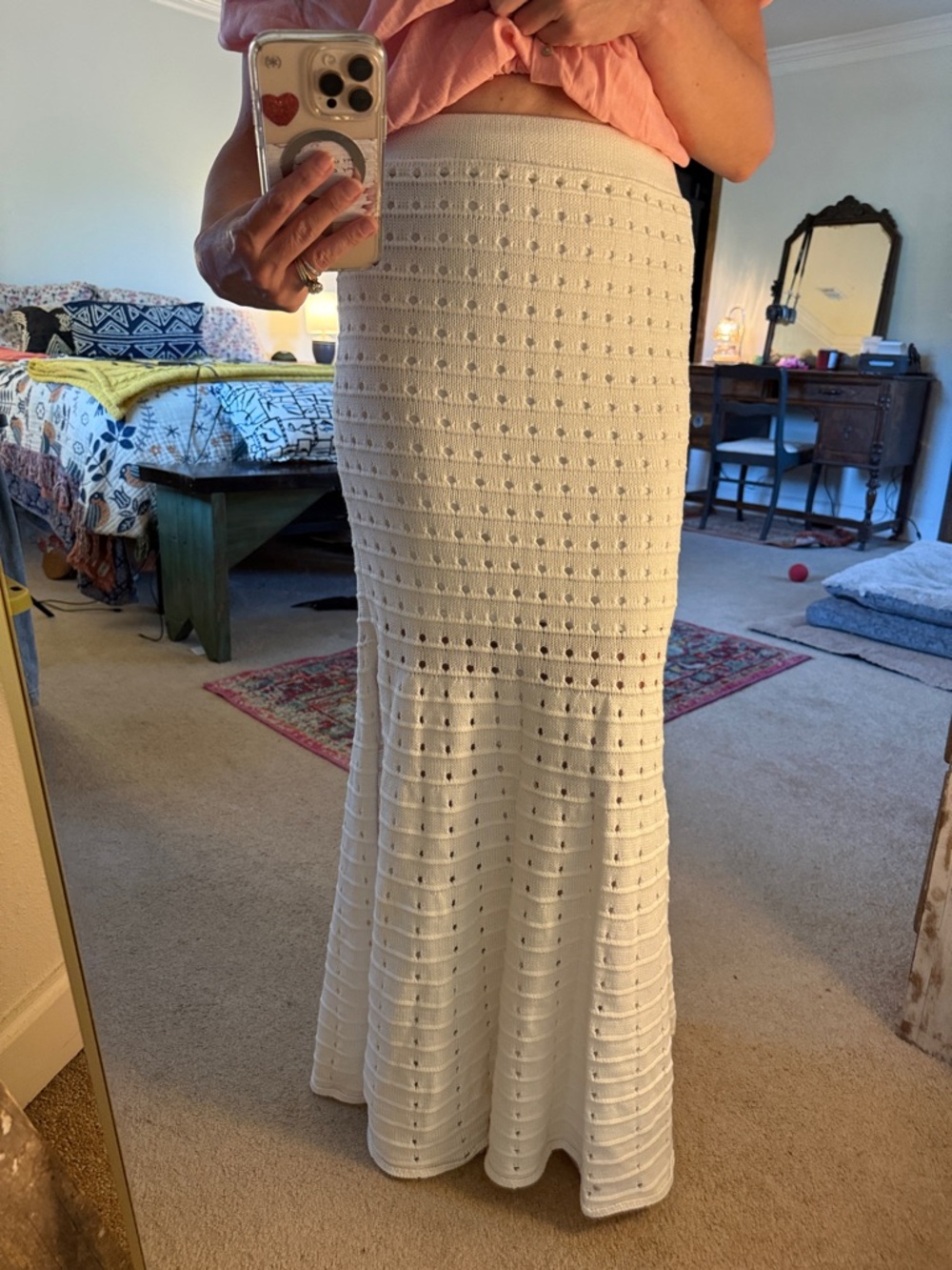 Mable Crochet Long Maxi Skirt Size S